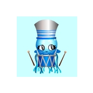 Blue Drummer Jellyfish